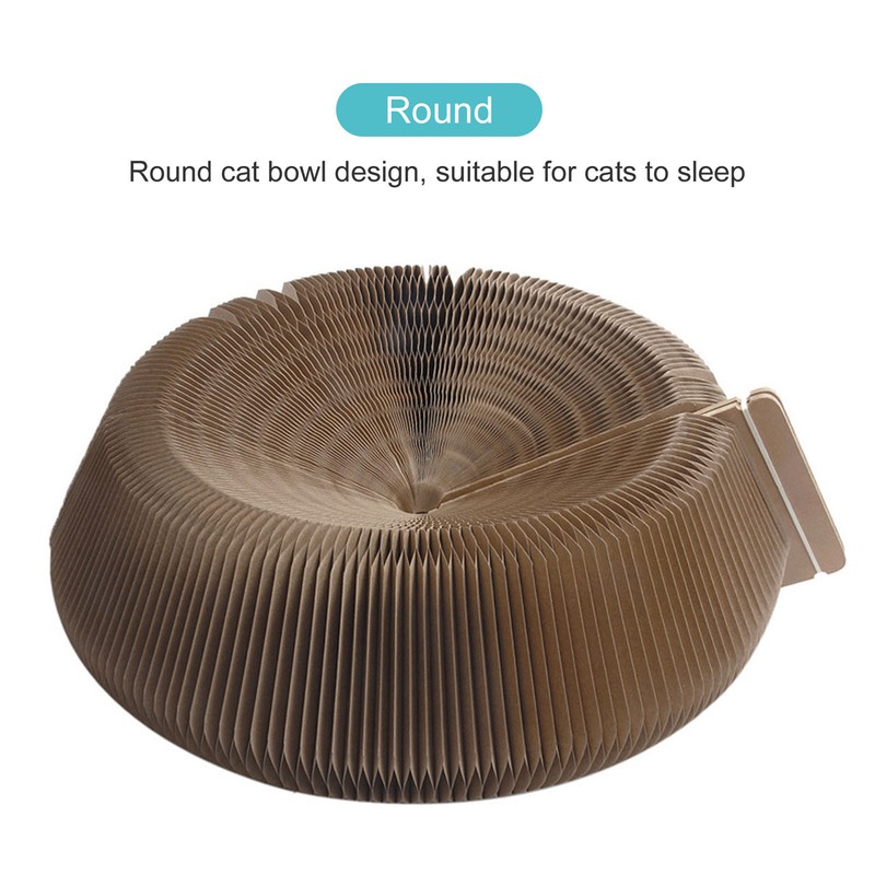 Foldable Cat Scratching Board Abrasion Resistant Magnetic Claw Grinding Cat