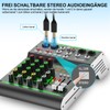 Aveek Audio Mixer,Professional Sound Board Mixing Console with USB Drive/Bluetooth/Computer/4