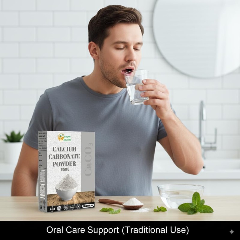Herbs Botanica Calcium Carbonate Powder Food Grade Calcium Supplement for