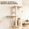 ANWA 6-in-1 Cat Wall Shelves Set, Wooden Cat Wall Climber
