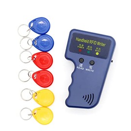 Zerodis Handheld ID Writer 125KHZ ID Card Reader Writer ID Card Duplicator for Household Office Reader Copier Writer Duplicator for IC ID Cards and All 125kHz Cards