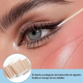 2000pzas Hisopo Madera Algodón Limpiador Maquillaje Multiuso                                                                                          