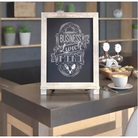 Flash Furniture Canterbury  Tabletop Magnetic Chalkboards Weathered Finish 12x17