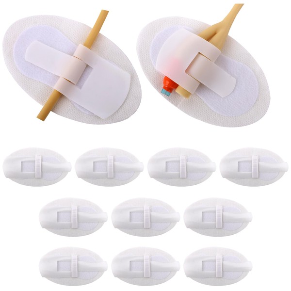 Clofiak 10 pcs Foley Catheter Stabilization Device Self-High Adhesive Catheter