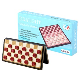 LHLZNB Premium Chess Set with Magnetic Chess Board - Perfect for Adults and Kids - Chess and Draughts Board Game - Ideal for Travel and Home Use,chess set kids,chess set (International Checkers)