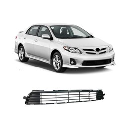 EzMech Front Bumper Grille 2011 2012 2013 Compatible With Toyota Corolla Sedan (Base CE LE S L XRS) Front Grill Front Bumper Cover Lower Grill Center