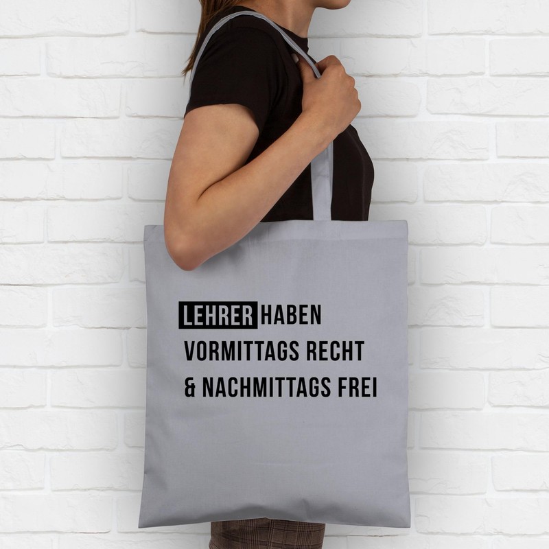 Shirtracer - Cotton Bag - Teacher Bags - Morning Right
