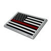 Elektroplate Firefighter Thin Red Line Flag with Chrome Frame Large