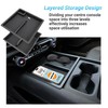 Sinminou Front Center Console Organizer Compatible with 2024-2025 Chevy Silverado