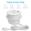 Jgstkcity 2-in-1 Desktop Power Grommet with USB-C Output, 125V, 12A,