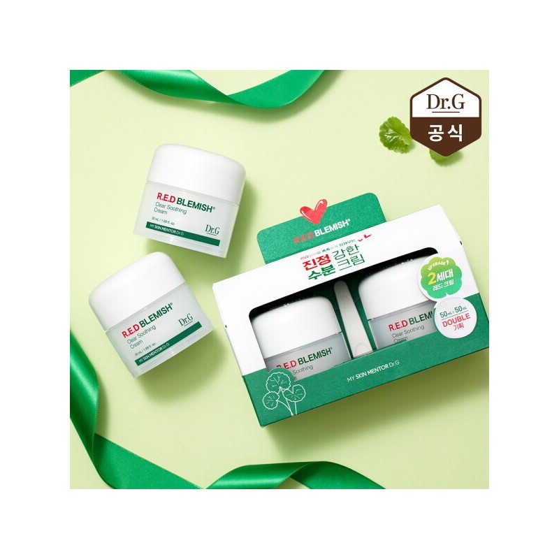 닥터지 레드 블레미쉬 클리어 수딩 크림 50ml 듀오 기프트 세트