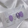 [Handmade Nail Tips] Purple Magic Nails - Square / [수제네일팁]