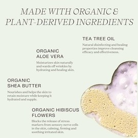 Ingreendients Non Toxic and Vegan Body Wash With Organic Ingredients - Moisturizing For Dry and Sensitive Skin, Natural and Organic, Paraben Free, Cru