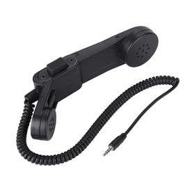 Topiky Military 3.5 mm Plug Handheld Speaker Microphone HiFi Sound Army Shoulder/Handheld Retro Telephone Handset
