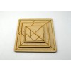 24pzs Material Didáctico Tangram 20cm Madera De Mdf Art3939
