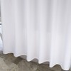 EurCross White Extra Long Shower Curtains 180 x 220cm Drop,