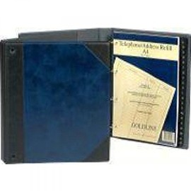 Exacompta - Ref GA4/RZ - Guildhall - Telephone & Address Book Refills, A4 Size, 30 Sheets of 160gsm Paper, Feint Ruled, FSC Certified - Compatible with DTAA4/BLUZ