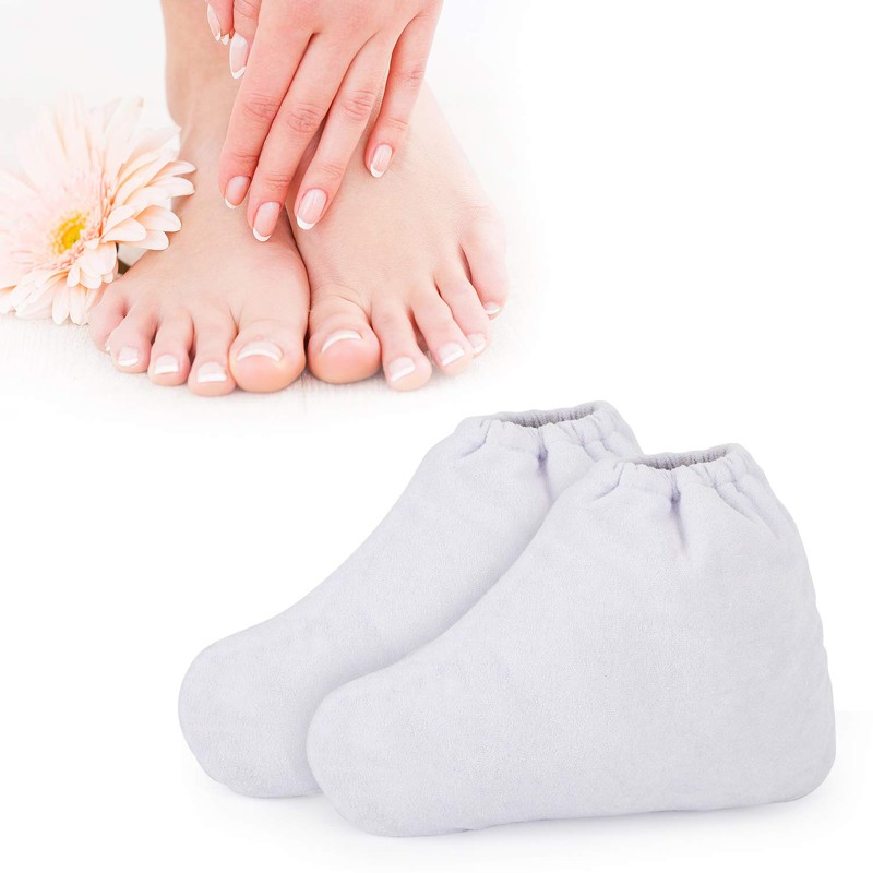 Segbeauty - Manoplas de baño de parafina, color blanco
