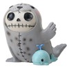 Furrybones Sitting Rollie Seal in Skull Costume with Hood