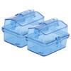 Acouto 2 Count Rectangular Plastic Storage Box for RC Receiver,