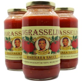 INGRASSELINO Marinara Sauce, CHEF MADE, We Do Not Sacrifice On Quality Or Taste, We Only Produce The Best! 3 Pack (24 oz)