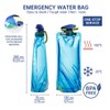 OUDQFCJ 2 Pcs Reusable Foldable Water Bottle, Drinking Pouch for