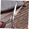 Healvian 2Pcs Stainless Steel Eyebrow Scissors for Precision Grooming Small