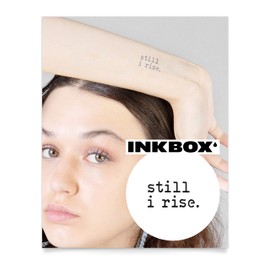 Inkbox Temporary Tattoos, Semi-Permanent Tattoo, One Premium Easy Long Lasting, Waterproof Temp Tattoo with For Now Ink - Lasts 1-2 Weeks, Hirundo, 4 x 4 Inches