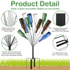 HEYTIMI 2 Pcs 12 Metal Wine Bottle Tree Garden Outside