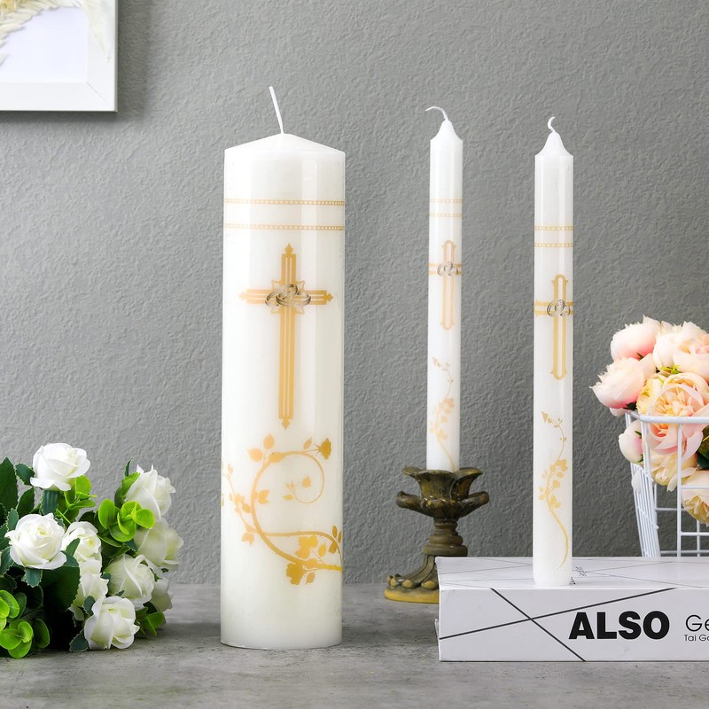 Frienda Unity Candles for Wedding Ceremony Set Wedding Unity Taper