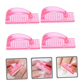 Ipetboom Fingernail Brush 4 Pack Nail Cleaning Brushes Stiff Bristles Nail Scrubber