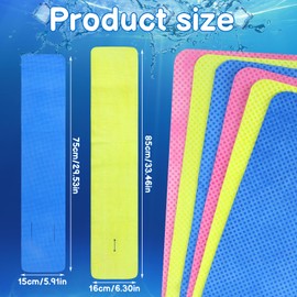 THE KING HIS QUEEN 6 Pack Cooling Towels for Neck and Face, Instant Cooling Towel Microfiber Cleaning Cloth for Yoga, Sport, Running, Workout, Gym, Camping, Fitness