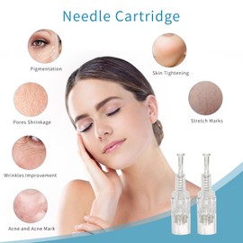 CARER SPARK Mikronadel 10 x 12 Nadellänge verstellbar 0,25 mm – 2 mm Mikronadelgerät Ersatz-Spritzenkopf Gewindeanschluss