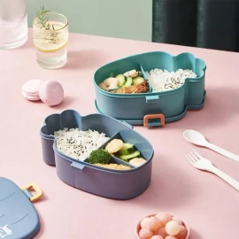 Lecute Shop Lonchera Zanahoria Contenedor Alimentos Viaje Escolar Kawaii