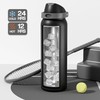 POWCAN 40 oz Insulated Water Bottle for Men: Push-Button Spout