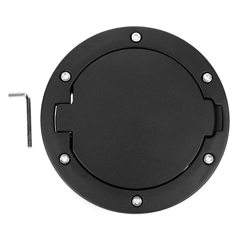Black Fuel Tank Filler Cap Cover Fits for Jeep Wrangler