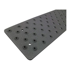 Stair Tread Cover, Blk, 48in W, Aluminum