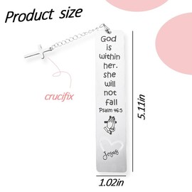 Christian Gifts for Women Girls Inspirational Bible Bookmark Gifts for Her Coworkers Friends Religious Baptism Gift for Women Niece Daughter Birthday Christmas Gift for Reading Women Book Mark
