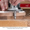Ultra-Shear Solid Carbide Flush Trim Router Bit, 1/2" CD, 1/4"