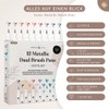 LEBENSKOMPASS® Metallic Dual Brush Pen Set with 12 Water-Based Colourful
