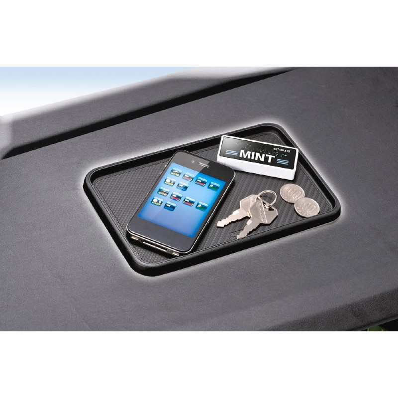 カーメイト 車用 ノンスリップマット すべり止めシート S トレータイプ カーボン調 ブラック DZ195