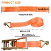 Unbranded 4 Pack Ratchet Tie Down Straps 10000 lbs 2"