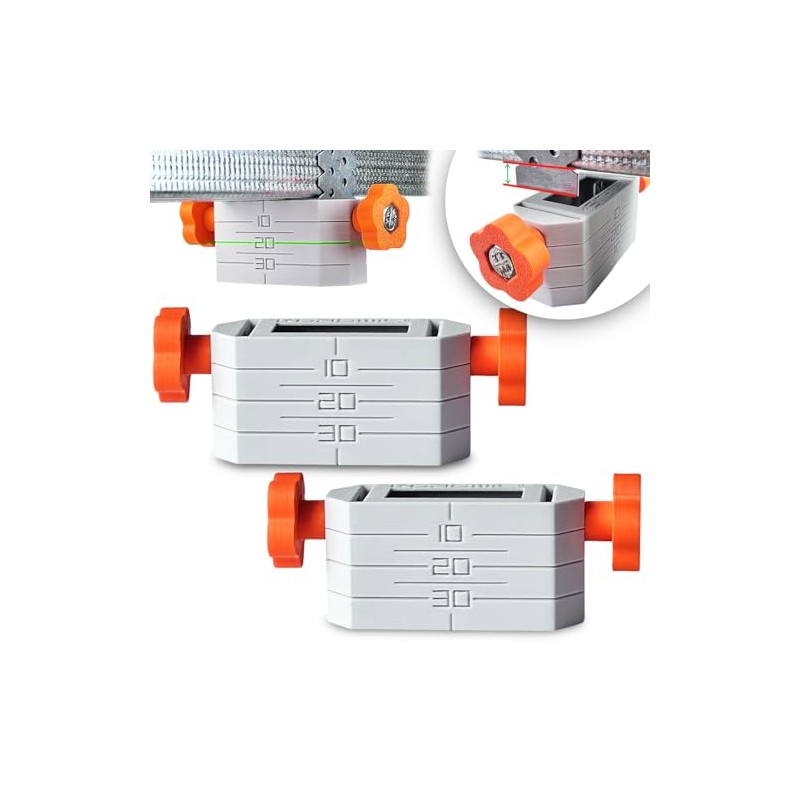 KAJAWIS 2 x Ceiling Levelling Bracket Short Grip Profile CD60