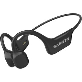 SANOTO Bone Conduction Earphones, Bluetooth 2025 Newly Developed, Wireless Earphones, Open Earphones, Environmental Sound Listening, Sound Leakage Suppression, Zero Pressure, Sports Earphones,
