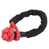 1/2in Car Recovery Straps Winch Rope 35000lbs Flexible Synthetic Shackle