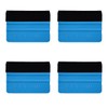 Durable Felt Edge Wrap Wrapping Cleaning Scraper 4" Squeegee Tool