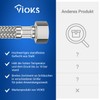 VIOKS Reinforced Hose Fitting Connection Hose 50 cm Flex Water