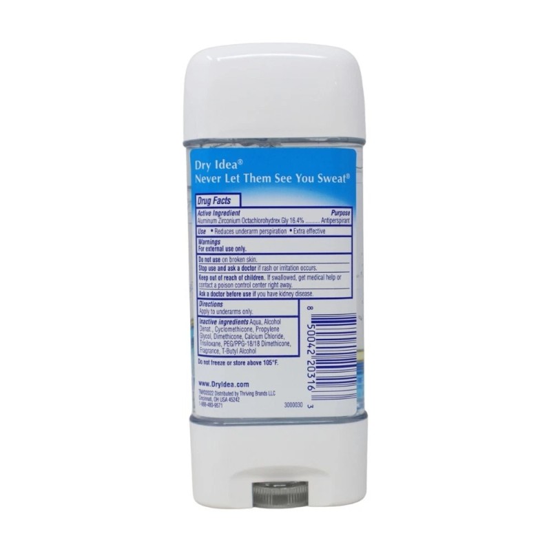 Dry Idea Advanced Dry Clear Gel Deodorant, Powder Fresh, 3oz