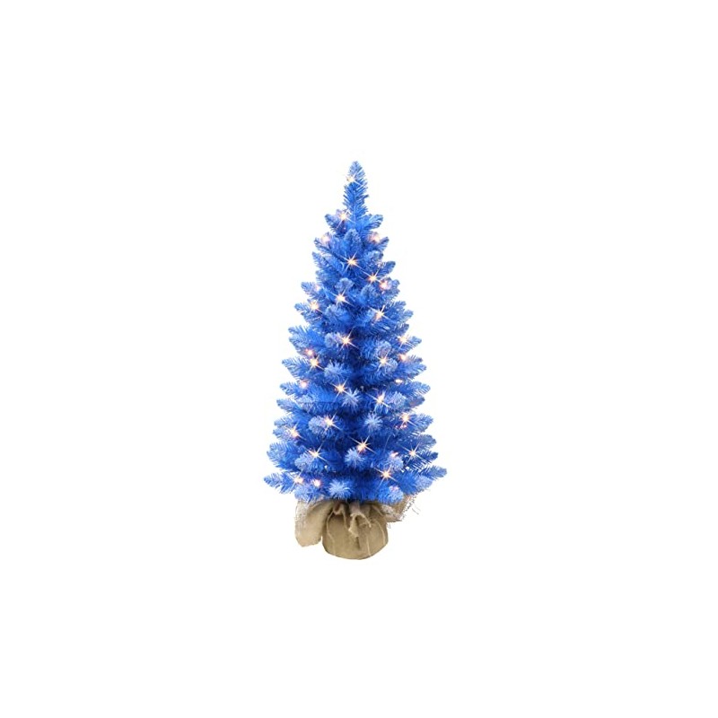 3 ft Pre-lit Fashion Blue Tree, 97 Tips, 50 UL