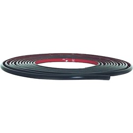 3/8" X 20' Black Half Round Wheel Molding